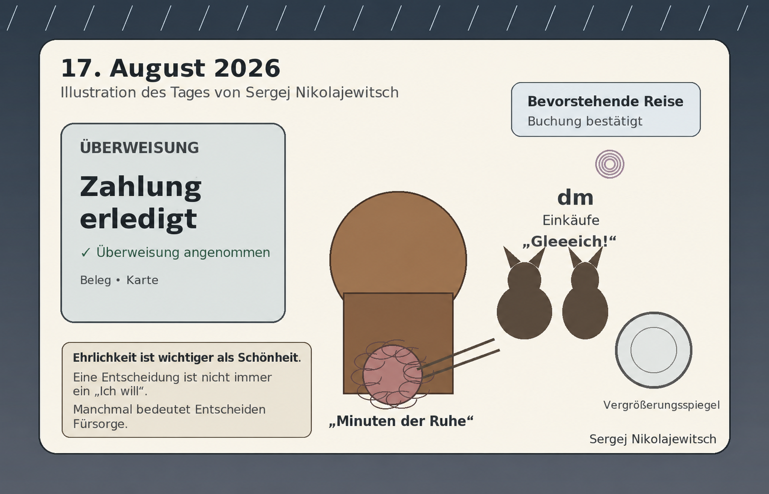 Illustration des Tages — 17. August 2026