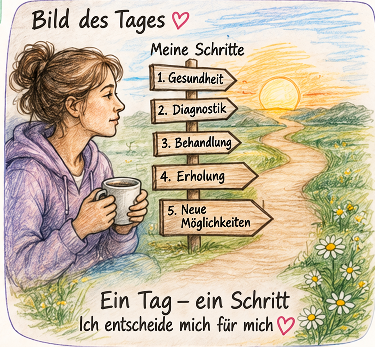 Illustration von Sergej Nikolajewitsch. Künstlerische Interpretation des Tages.